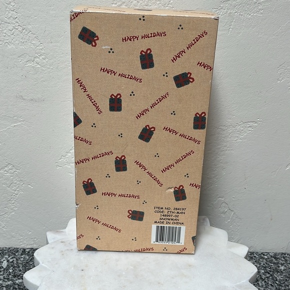 NIB Snowman Candle Holder & Snowman Head Christmas Candle Snuffer - Picture 11 of 14